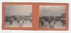 Scheveningen opgang pier boulevard oude stereofoto, Verzamelen, Foto's en Prenten, Gebruikt, Ophalen of Verzenden, Foto, Voor 1940
