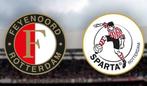 Feyenoord-Sparta 2 topplekken aan het veld vak Z2 goed lezen, Twee personen, Oktober