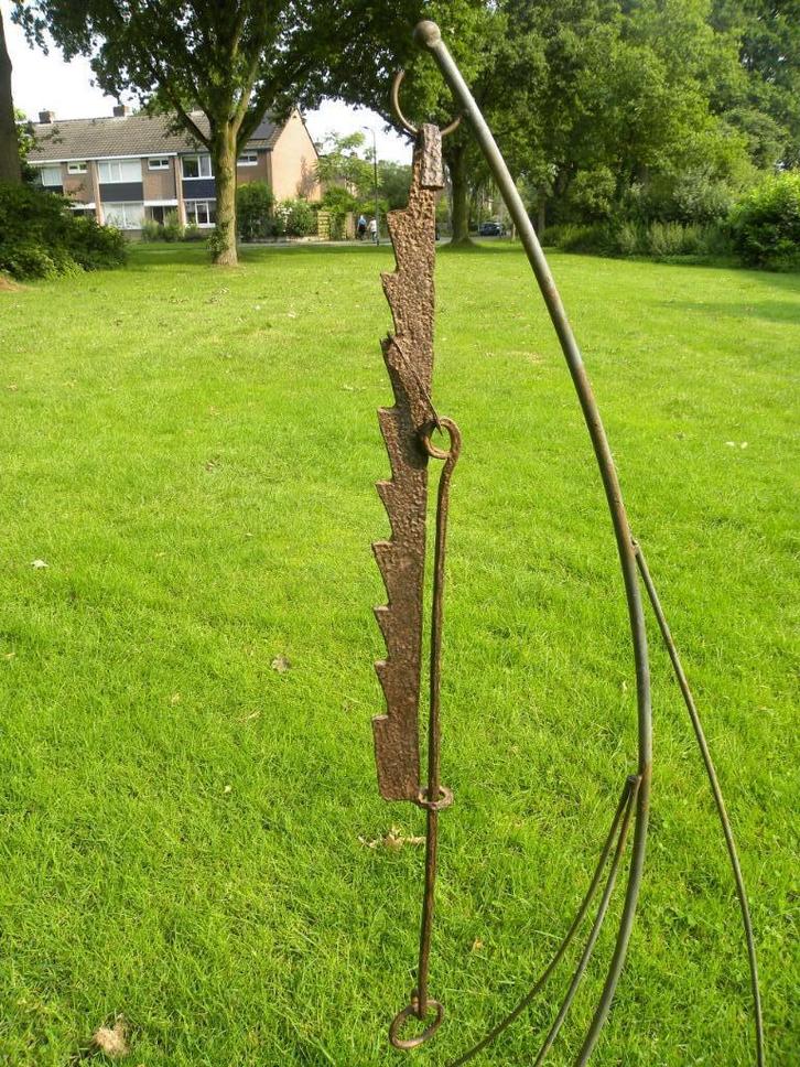 antiek haalijzer vuur koken natuur  outdoor, Caravans en Kamperen, Kampeergereedschap, Gebruikt, Ophalen of Verzenden