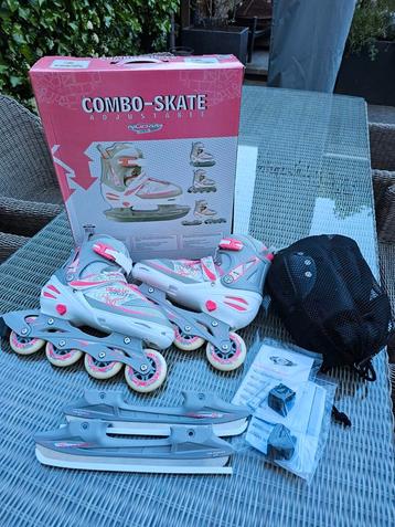 Mooie Nijdam skeelers/schaatsen maat 39-42 met beschermset M beschikbaar voor biedingen