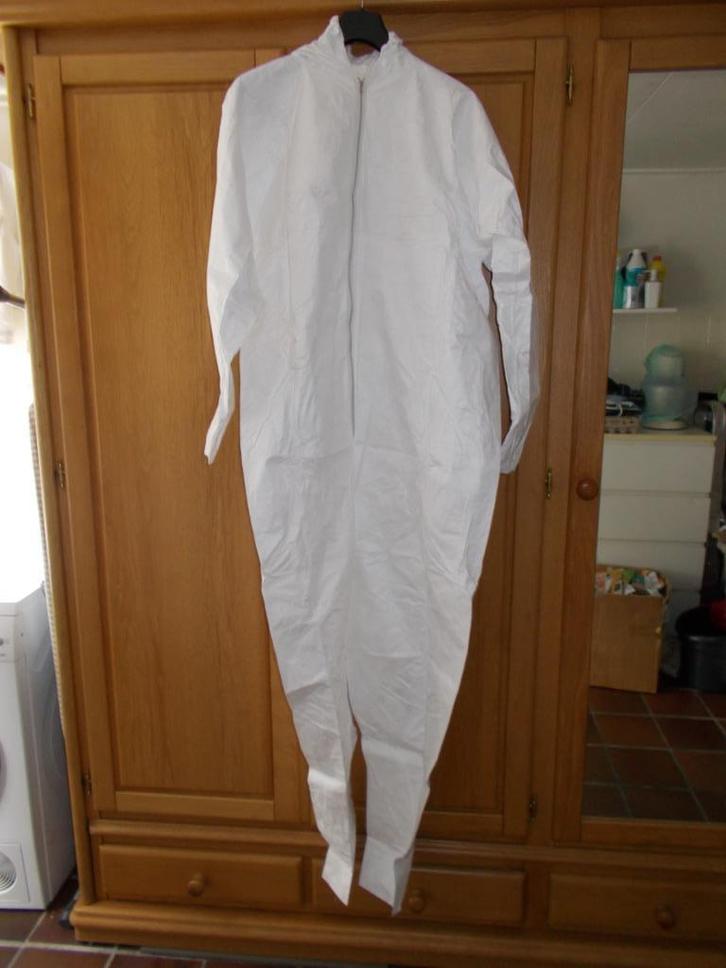 10 kunststof witte overal 's, Kleding | Heren, Carnavalskleding en Feestkleding, Nieuw, Kleding, Overige thema's, Overige maten