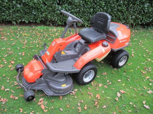 husqvarna rider 214tc briggs en stratton frontmaaier, Tuin en Terras, Zitmaaiers, Gebruikt, 90 tot 120 cm, Elektrische starter