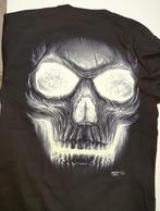 Bandshirt zwart schedel vintage Rock Chang L, Verzenden, Nieuw, Maat 52/54 (L), Zwart