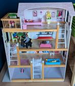 Poppenhuis 4 verdiepingen, en poppetjes, Ophalen, Gebruikt, Poppenhuis
