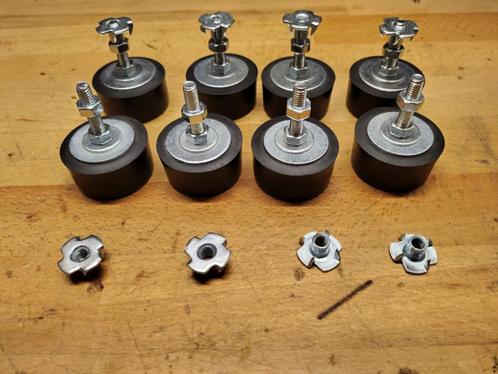 M6 of M8 Luidspreker Stelvoeten + Inserts of Inslagmoeren, Audio, Tv en Foto, Luidsprekers, Nieuw, Overige typen, 120 watt of meer