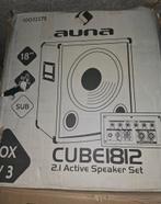 auna 2.1 active speaker, Verzenden, Nieuw, 100 watt of meer