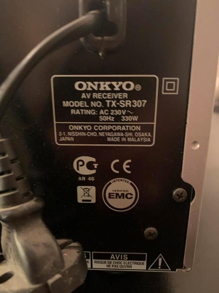 Onkyo TE-SR306 Receiver. LEES ADVERTENTIE GOED!!!, Audio, Tv en Foto, Versterkers en Receivers, Gebruikt, 5.1, 60 tot 120 watt