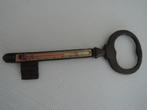 Vintage thermometer op metalen sleutel, Binnenthermometer, Gebruikt, Ophalen of Verzenden