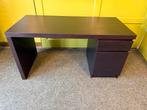 IKEA Malm Bureau - Zwartbruin, Huis en Inrichting, Bureaus, Ophalen, Zo goed als nieuw, Bureau