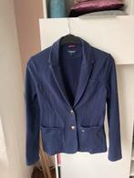 Blauw jasje van sweaterstof.McGregor. Mt L. Valt klein, Kleding | Dames, Ophalen of Verzenden, Gedragen, Maat 38/40 (M), Blauw