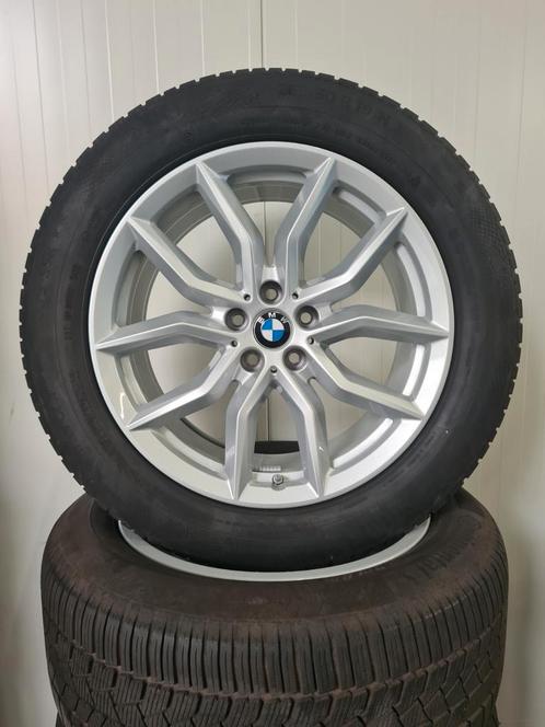 19' BMW X5 G05 X6 G06 Styling 734 Silver met winterbanden, Auto-onderdelen, Banden en Velgen, Banden en Velgen, Winterbanden, 19 inch