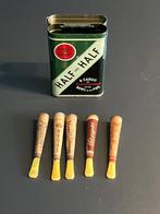 tabaksdoosje ‘Half and Half’  + sigarenpijpjes, Tabaksdoos of Verpakking, Gebruikt, Ophalen of Verzenden