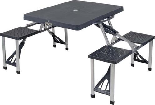 Bo Camp Picknicktafel, Tuin en Terras, Picknicktafels, Zo goed als nieuw, Rechthoekig, Overige materialen, Inklapbaar, Ophalen