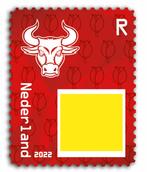 NL Crypto Stamp – Stier ROOD / Bull RED 2022 - Niet geclaimd, Ophalen of Verzenden, Postfris, Overige thema's
