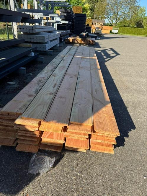 B-Keus Partij douglas dakbeschot 56m2, Tuin en Terras, Palen, Balken en Planken, Nieuw, Planken, 250 cm of meer, Ophalen