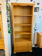 Gratis Houten boekenkast met lades, Huis en Inrichting, Kasten | Boekenkasten, Ophalen, Gebruikt, 50 tot 100 cm, Met lade(s)