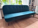 Made slaapbank fluweel, petrol blauw, Huis en Inrichting, Slaapkamer | Slaapbanken, Ophalen, Zo goed als nieuw, Blauw, 190 cm of minder
