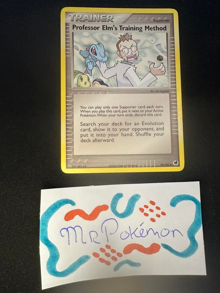 Professor Elm's Training Method 79/101 Dragon Frontiers, Ophalen of Verzenden, Zo goed als nieuw, Losse kaart