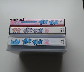 VHS videoband nostalgie: Tik Tak baby peuter € 2,- 