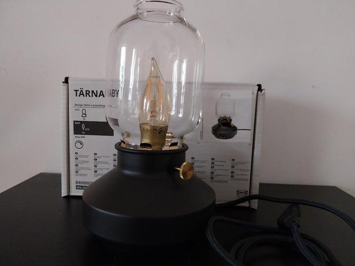 Schemerlamp Ikea Tarnaby, Huis en Inrichting, Lampen | Tafellampen, Nieuw, Minder dan 50 cm, Glas, Metaal, Ophalen