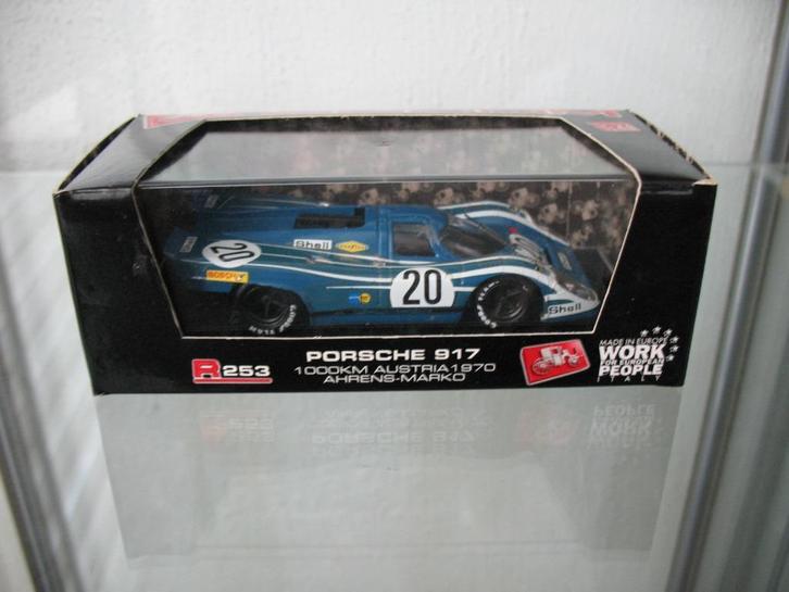 Brumm R253 PORSCHE 917  1000 KM AUSTRIA 1970 1:43, Hobby en Vrije tijd, Modelauto's | Overige schalen, Zo goed als nieuw, Auto