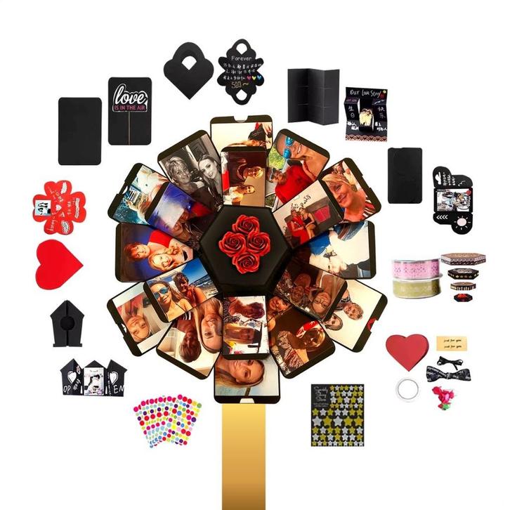 Creatieve Explosion Box cadeau-set – Kado doos, Hobby en Vrije tijd, Overige Hobby en Vrije tijd, Nieuw, Ophalen of Verzenden