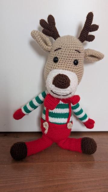 Amigurumi knuffeltje Rudolf het Rendier beschikbaar voor biedingen