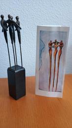 Bronzen beeld van Conny Ammerlaan - Overleg & Samenwerking, Ophalen of Verzenden, Zo goed als nieuw