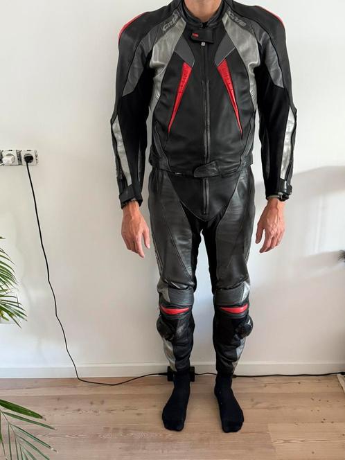 2 delig leder pak Grid 54, Motoren, Kleding | Motorkleding, Combipak, Heren, Tweedehands, Ophalen of Verzenden