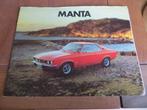 Folder Opel Manta, Manta  SR, Manta GT/E 1994 + specificatie, Gelezen, Opel, Opel, Ophalen of Verzenden