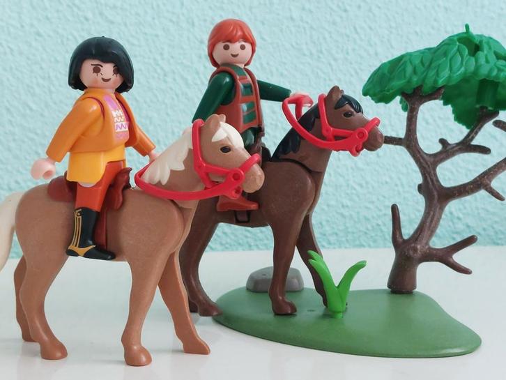 Playmobil 5936 paardrijden ruiters te paard, Kinderen en Baby's, Speelgoed | Playmobil, Zo goed als nieuw, Ophalen of Verzenden