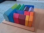 Grimm's huisjes regenboog houten massieve huizen, Ophalen, Gebruikt