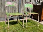 Industriële (tuin)stoel(en), Tuin en Terras, Tuinstoelen, Ophalen, Zo goed als nieuw, Metaal