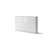 Concept opklapbed horizontaal - 120x200 - Wit hoogglans