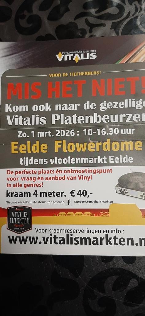 Zondag 1 maart,de grootste vinyl,cd piratenbeurs te eelde!, Cd's en Dvd's, Vinyl | Nederlandstalig, Zo goed als nieuw, Levenslied of Smartlap