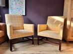 SET vintage landelijke fauteuils met wieltjes +antimacassar, Antiek en Kunst, Ophalen