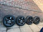 Banden LMvelgen Citroen C1 Peugeot 107 Toyota Aygo 155 65 14, 14 inch, Gebruikt, 155 mm, Banden en Velgen