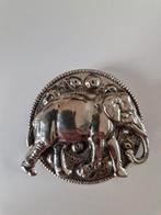 Vintage broche olifant., Verzenden, Zo goed als nieuw, Zilver, Overige materialen