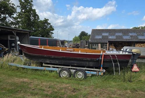 Te koop: Stalen sloep/vlet (6,90 m) – direct vaarklaar!, Watersport en Boten, Motorboten en Motorjachten, Zo goed als nieuw, Staal