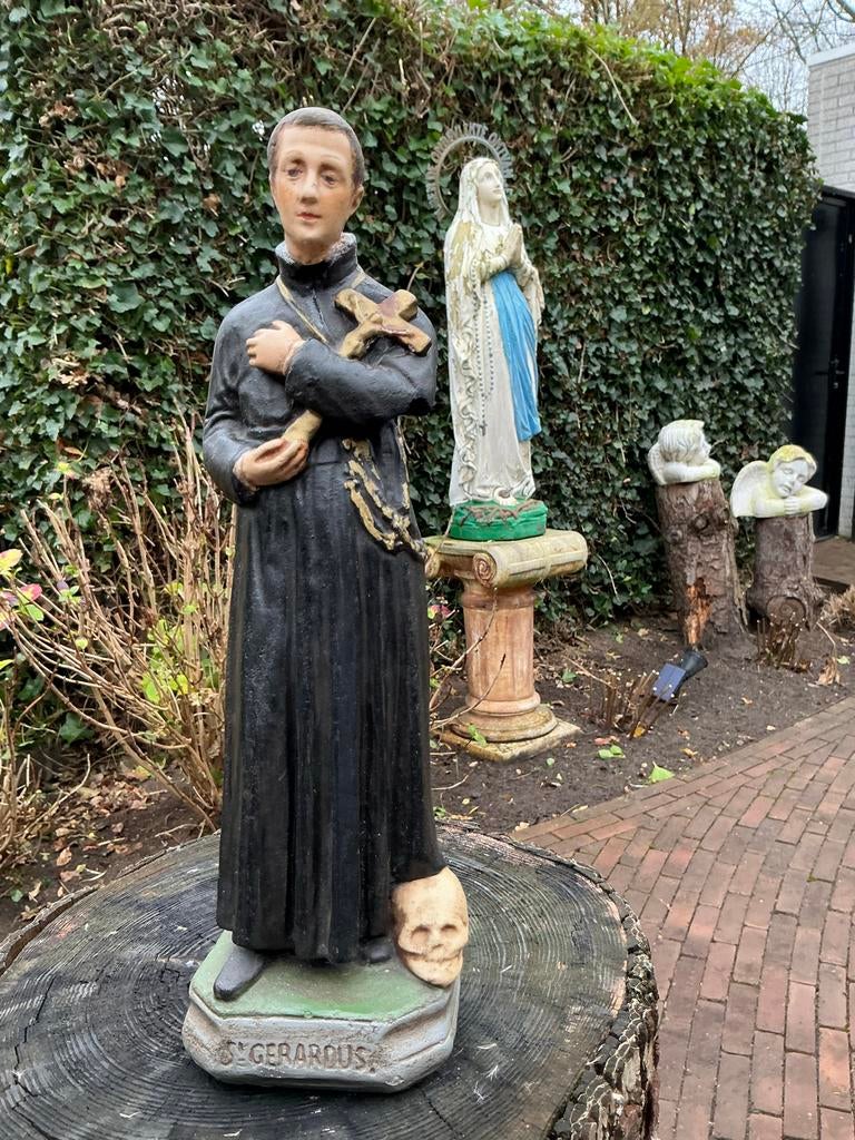 Antiek heiligenbeeld ❤️ St. Gerardus Majella ziekengenezer, Ophalen of Verzenden