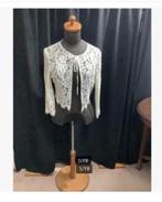 Paspop Antiek, Bruin Stof Hout, met opengewerkte blouse, Antiek en Kunst, Ophalen of Verzenden