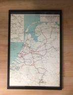 Spoorwegkaart 1965, Verzamelen, Ophalen, Zo goed als nieuw, Trein, Overige typen
