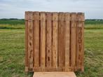 Schuttingscherm hardhout 24 Planken 2 stuks Mp25015, Ophalen, Hout, Minder dan 3 meter