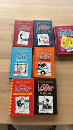 8 boeken van Het leven van een loser. 1 dagboek van een muts, Verzenden, Zo goed als nieuw, Verhalen