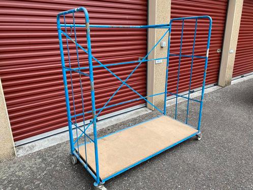 Magazijn transport kar/wagen, Doe-het-zelf en Verbouw, Transportwagens, Gebruikt, Transportkar, 100 liter of meer, Ophalen