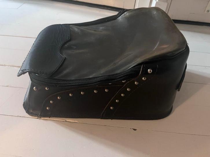 Tanktas Motor leer, Motoren, Accessoires | Koffers en Tassen, Gebruikt, Ophalen of Verzenden