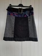 Warme patchwork rok met paarse voering, mt.S, Kleding | Dames, Rokken, Verzenden, Packers & Pioneers, Zo goed als nieuw, Maat 36 (S)