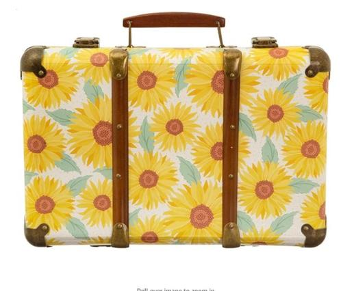 sass & belle koffertje met zonnebloemen, Huis en Inrichting, Woonaccessoires | Overige, Nieuw, Ophalen of Verzenden