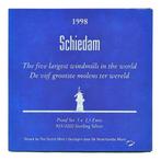 Schiedam Proof Set 5 x 2,50 Euro 1998 zilver – De 5 grootste, Postzegels en Munten, Penningen en Medailles, Ophalen of Verzenden