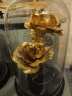 2 stolpen met goudrozen en verlichting, Antiek en Kunst, Ophalen of Verzenden